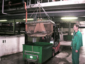 Transport schwerer Fische Transport schwerer Fische